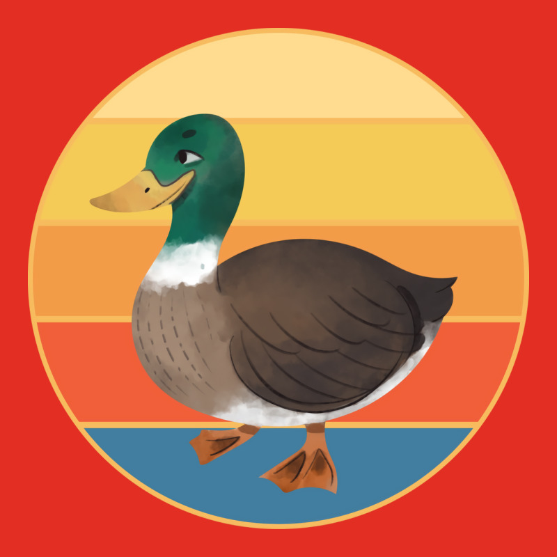 Cute Duck Vintage Retro Sunset Animal Lover Design Tote Bags | Artistshot