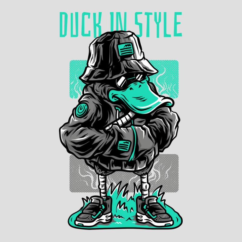 Awesome Duck In Style Design Music V-neck Tee | Artistshot