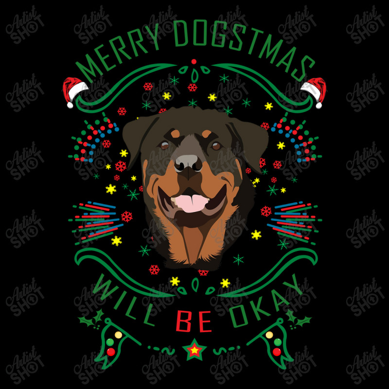 Merry Dogstmas Will Be Okay Merry Christmas, Funny Cropped Sweater by lorismerch | Artistshot