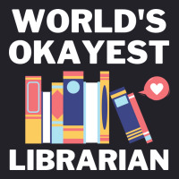 Worlds Okayest And Best Librarian Travel Unisex Sherpa-lined Denim Jacket | Artistshot