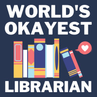 Worlds Okayest And Best Librarian Travel Men Denim Jacket | Artistshot