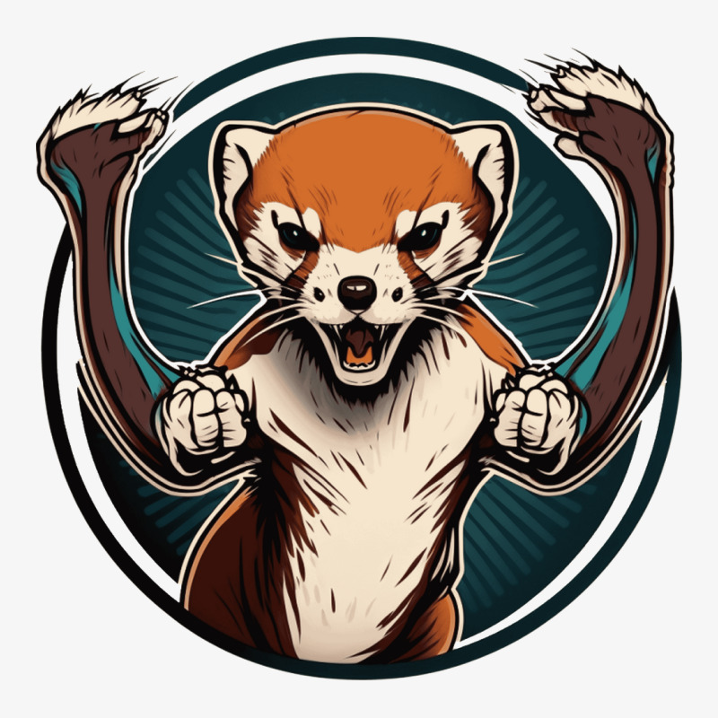 Weasel Angry Ladies Fitted T-Shirt by Tobiasoey18 | Artistshot