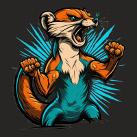 Weasel Angry Ladies Fitted T-shirt | Artistshot