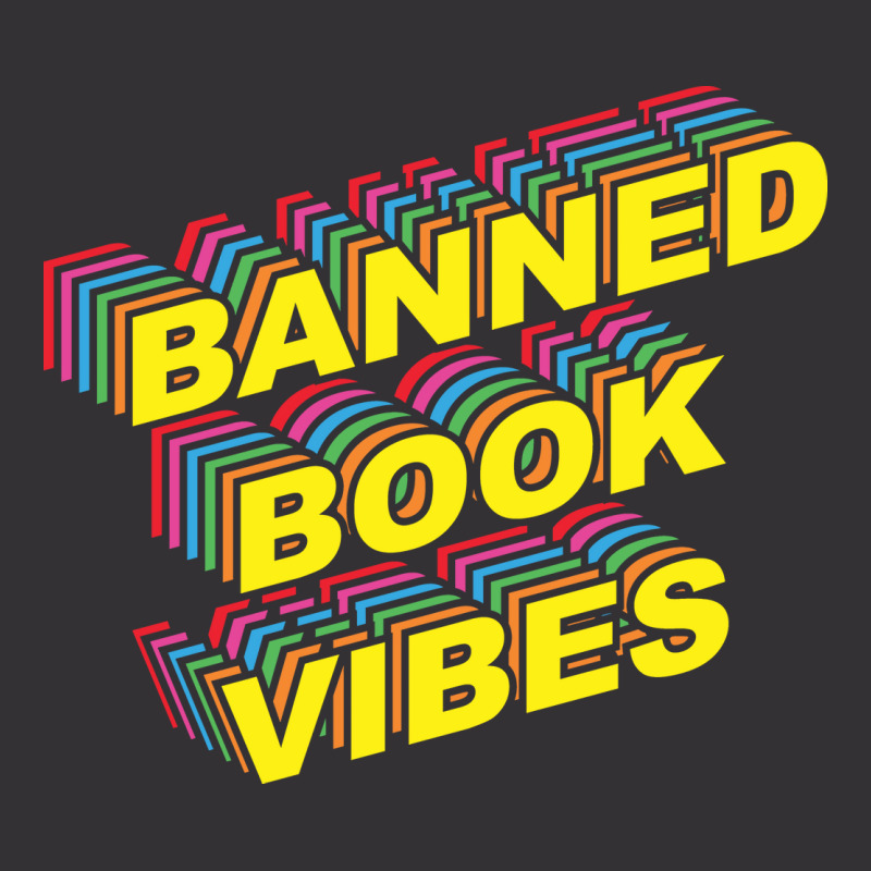 Banned Book Vibes Vintage Rainbow Funny Vintage Hoodie by alheklupsm | Artistshot