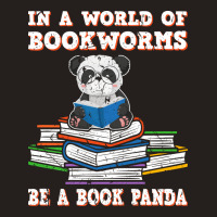 Bookworm Funny Reading Book Panda Reader Stars Tank Top | Artistshot