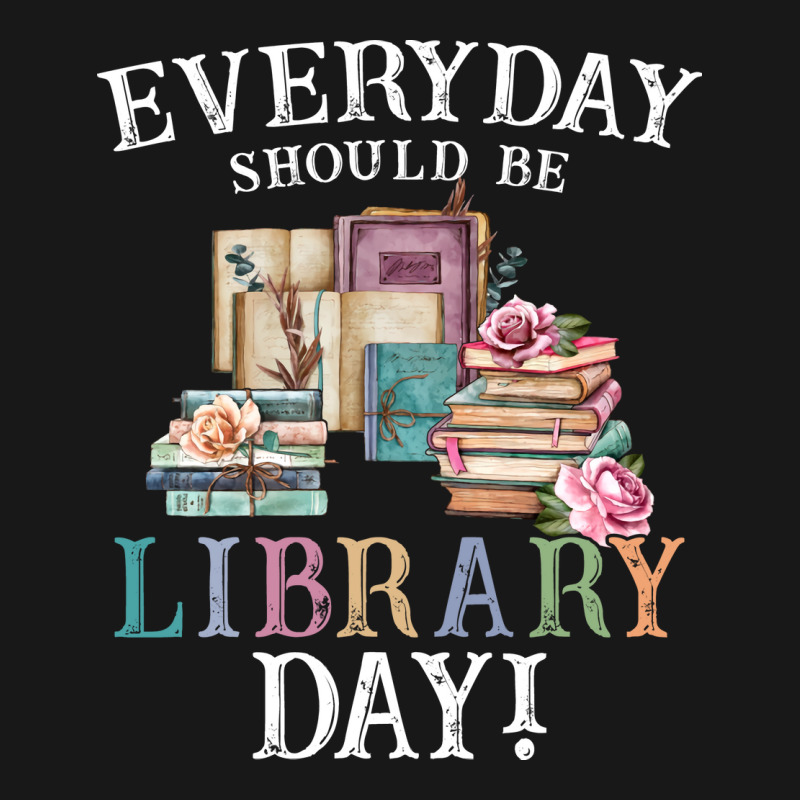 Everyday Should Be Library Day Reading Book Librar Flannel Shirt by alheklupsm | Artistshot