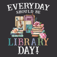 Everyday Should Be Library Day Reading Book Librar Vintage Hoodie | Artistshot