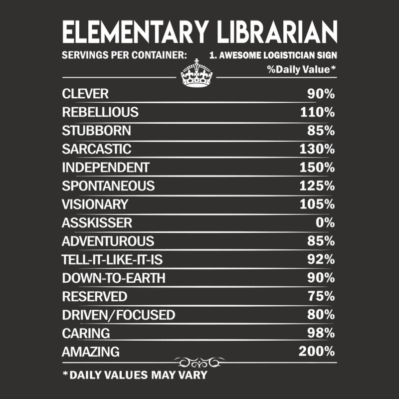 Elementary Librarian T  Elementary Librarian Facto Champion Hoodie | Artistshot