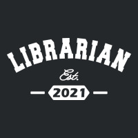 Librarian Est 2021 Hipster Crewneck Sweatshirt | Artistshot