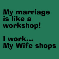 I Work My Wife Shops Vintage Ladies Fitted T-shirt | Artistshot