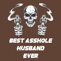 Best Asshole Husband Ever Funny Skull Husband Red T-shirt | Artistshot