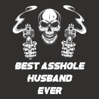 Best Asshole Husband Ever Funny Skull Husband Red Champion Hoodie | Artistshot