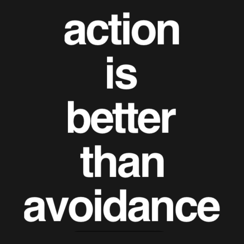 Action Is Better Than Avoidance Hipster Flannel Shirt | Artistshot