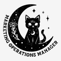 Marketing Operations Manager Magical Cat On Moon D Scorecard Crop Tee | Artistshot