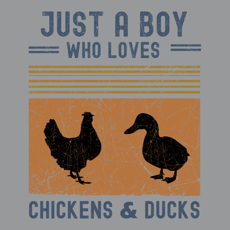 Just A Boy Who Loves Chickens And Ducks Retro Vint Crewneck Sweatshirt | Artistshot