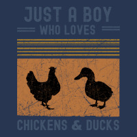 Just A Boy Who Loves Chickens And Ducks Retro Vint Men Denim Jacket | Artistshot