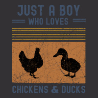 Just A Boy Who Loves Chickens And Ducks Retro Vint Vintage Hoodie | Artistshot