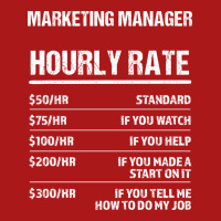 Marketing Manager Hourly Rate Funny Birthday Gift Adjustable Cap | Artistshot