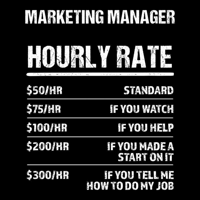 Marketing Manager Hourly Rate Funny Birthday Gift Kids Cap by yuuseisoujaar | Artistshot