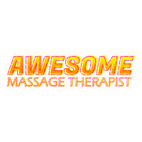 Awesome Massage Therapist Neon Text Sign Typograph Men's 3/4 Sleeve Pajama Set | Artistshot