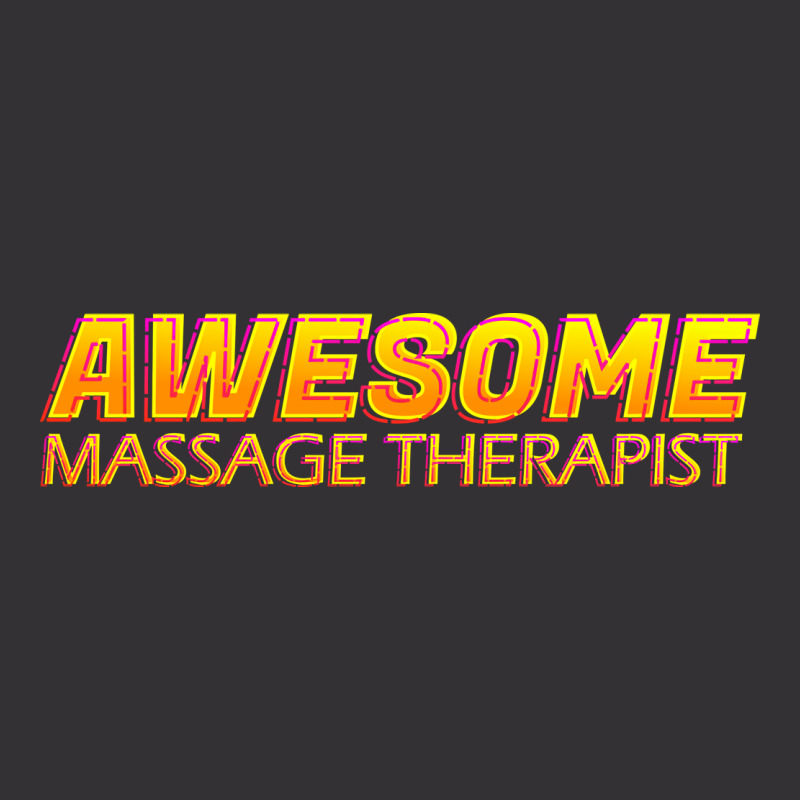 Awesome Massage Therapist Neon Text Sign Typograph Vintage Hoodie by gawuanafulz | Artistshot