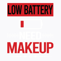 Low Battery Makeup Yellow T-shirt | Artistshot