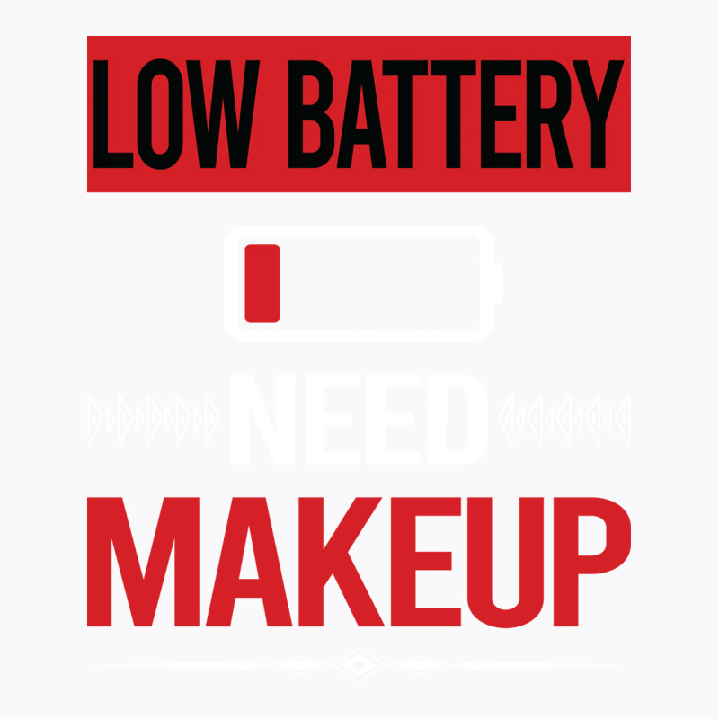 Low Battery Makeup Yellow T-shirt | Artistshot