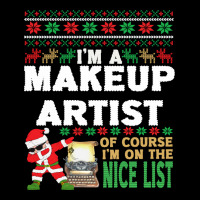 Makeup Artist  Ugly Christmas Makeup Artist Gift T Men's 3/4 Sleeve Pajama Set | Artistshot