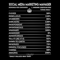 Social Media Marketing Manager T  Daily Factors 2 V-neck Tee | Artistshot