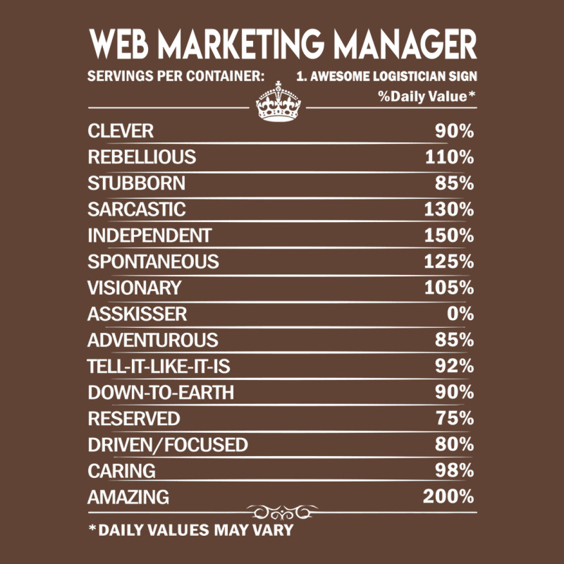 Web Marketing Manager T  Web Marketing Manager Fac T-shirt | Artistshot