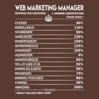 Web Marketing Manager T  Web Marketing Manager Fac Adjustable Cap | Artistshot