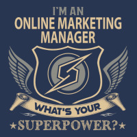 Online Marketing Manager T  Superpower Gift Item T Ladies Denim Jacket | Artistshot