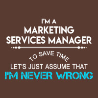 Marketing Services Manager T  Marketing Services M Adjustable Cap | Artistshot