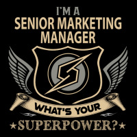 Senior Marketing Manager T  Superpower Gift Item T Cropped Sweater | Artistshot