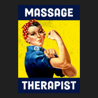 Massage Therapist Rosie The Riveter Poster Design Ladies Polo Shirt | Artistshot