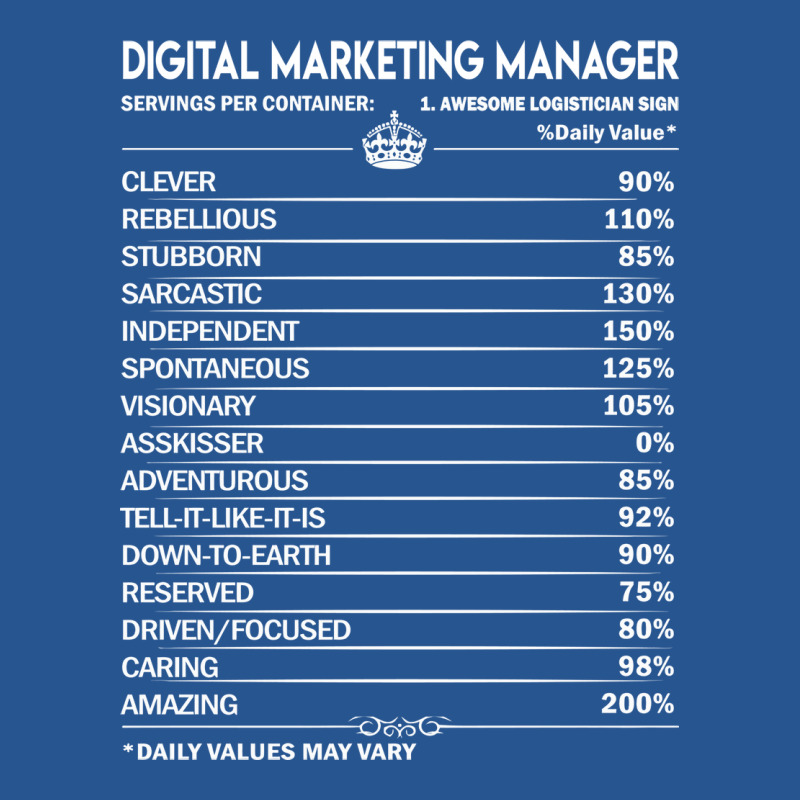 Digital Marketing Manager T  Digital Marketing Man Ladies Fitted T-Shirt by digsbytobozw | Artistshot