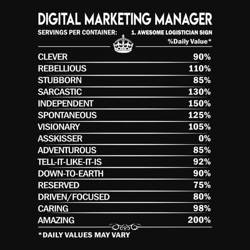 Digital Marketing Manager T  Digital Marketing Man Crop Top by digsbytobozw | Artistshot