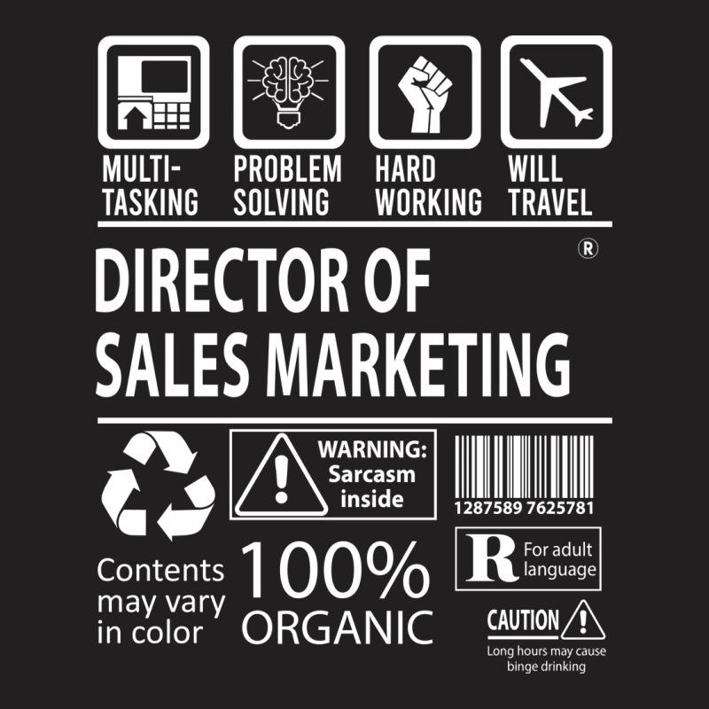 Director Of Sales Marketing T  Multitasking Certif T-shirt | Artistshot