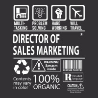 Director Of Sales Marketing T  Multitasking Certif Vintage Hoodie | Artistshot