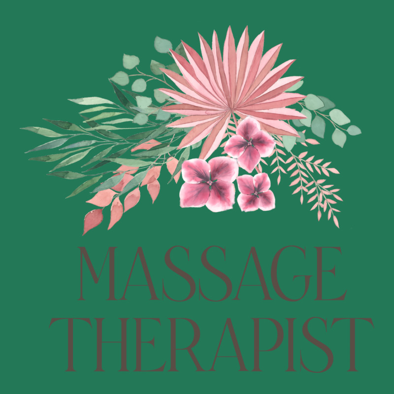 Massage Therapist Bohemian Floral Bouquet Design Ladies Fitted T-Shirt by nataqohweiv | Artistshot