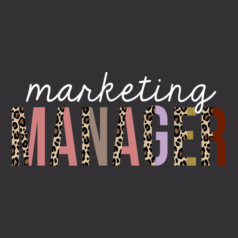 Marketing Manager Leopard Print Funny Gift Aesthet Vintage Hoodie by tokitorudelly | Artistshot