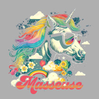 Rainbow Unicorn Masseuse Cute Ladies Fitted T-shirt | Artistshot