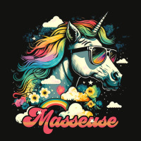 Rainbow Unicorn Masseuse Cute Scorecard Crop Tee | Artistshot