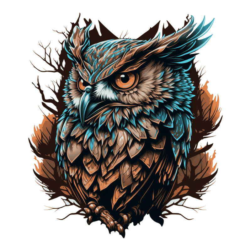 Owl Angry V-Neck Tee by UrielTurner100 | Artistshot