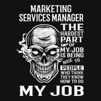 Marketing Services Manager T  The Hardest Part Gif Scorecard Crop Tee | Artistshot