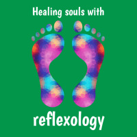 Healing Souls With Reflexology White Text 70s Crewneck Sweatshirt | Artistshot