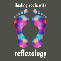 Healing Souls With Reflexology White Text 70s Fleece Short | Artistshot