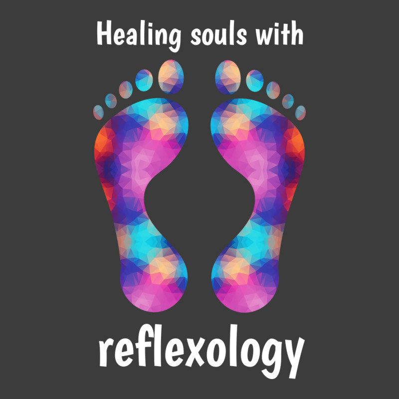 Healing Souls With Reflexology White Text 70s Men's Polo Shirt by auleyylgh | Artistshot