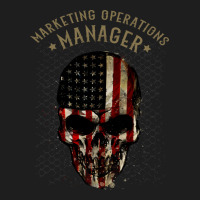 Marketing Operations Manager Watercolor Skull In A Classic T-shirt | Artistshot