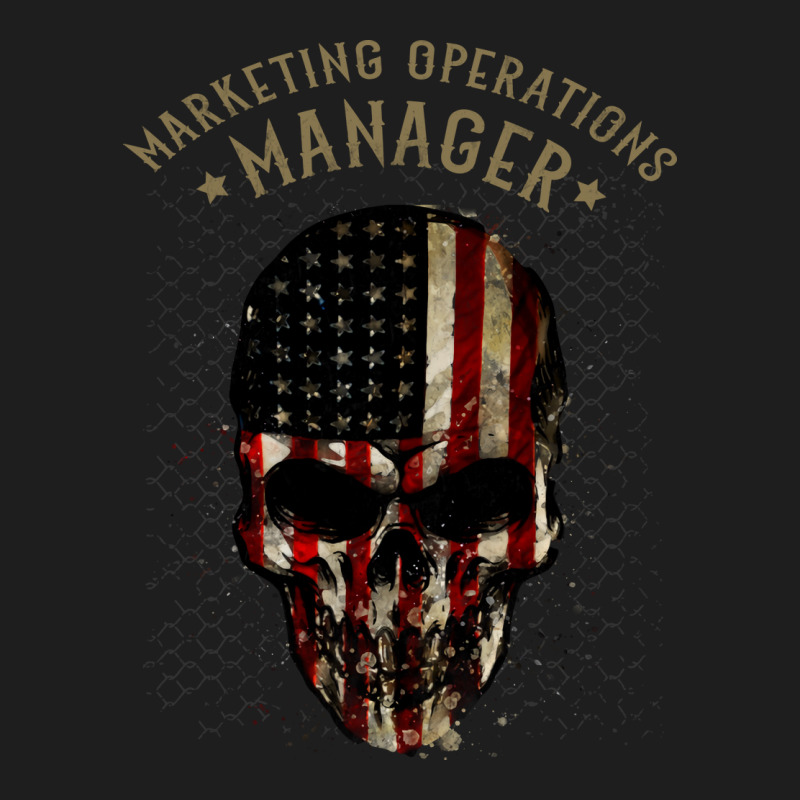 Marketing Operations Manager Watercolor Skull In A Classic T-shirt by kamamisbaitis | Artistshot